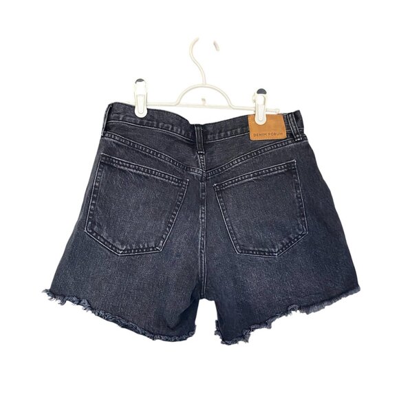 ARITZIA DENIM FORUM Washed Black The Ex Boyfriend Denim Shorts Size 27 - Picture 3 of 7